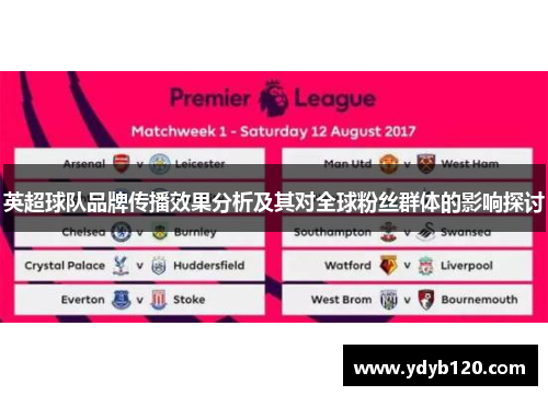 英超球队品牌传播效果分析及其对全球粉丝群体的影响探讨